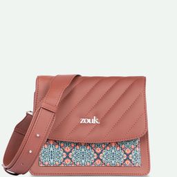 ZOUK Structured Sling Bag with Quilted image 2