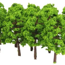 Artificial Mini Trees for Models Bonsai Wild Artificial Plant with Pot-23