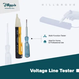 hillgrove VLT4 Electrical Line Tester + Non Contact Voltage Detector/Tester Pocket Pen 90-1000V with Flashlight & Beep Sound High Analog Voltage Tester image 3
