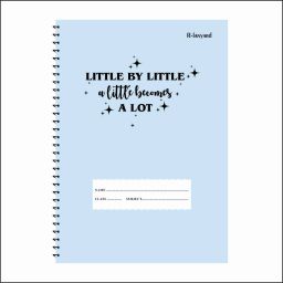 Spiral A4 Notebook unruled/plain, Notebook for Students 200 Pages-image-84
