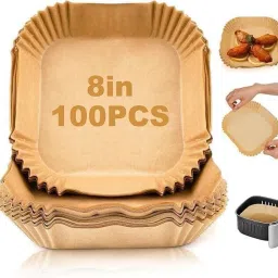 Fryer-Paper 100PCS Disposable Paper Liner, Non-stick, Baking Paper & Oil-proof Airfryer Tray-picture-23