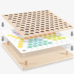 bestie toys Sorting Bead Toy | Color Matching, Sorting, and Counting Board image 3