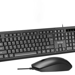 Aula AC101 Wired USB Standard Desktop Keyboard Compatible with Desktop, Laptop, Mac Easy to Use,Plug and Play,Quick, Comfy Durable body-10