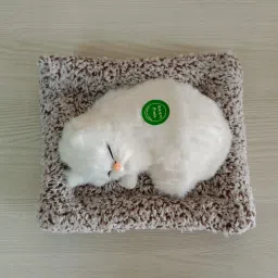 Cute Cat Soft Plush Press Simulation Sound Animal Cute Cotton, Faux Animal Fur- 9 cm-picture-27
