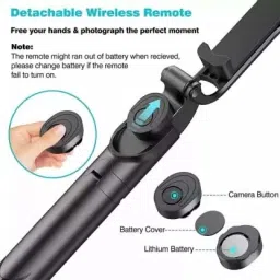 Depket 360 deg Rotation Selfie Stick multi-function Wireless Bluetooth Selfie Stick 3 Axis Gimbal for Mobile image 2