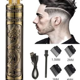 ELEGANTSTYLER Waterproof Metal T9 Professional Haircut & Grooming Kit for Men USB Rechargeable Shaver For Men-11