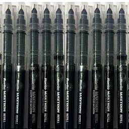 Maxtron Black Refills 20 pc waterproof ink gel writing Refill-image-28