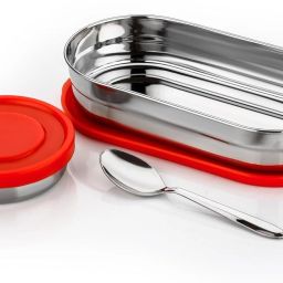 Oval Shape 2 Container Tiffin | Lunch Box 2 Containers Lunch Box-image-7