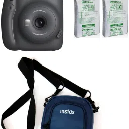 FUJIFILM Instax Mini 11 Mini 11 Charcoal Grey with 20 Shot film and pouch Instant Camera-32
