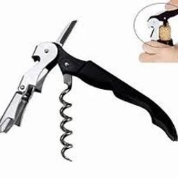 Jmd Wine Opener-26 Corkscrew Wine Opener Corkscrew Steel 3 in 1 Bottle Opener-20 Bottle Opener-image-19