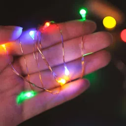 ENORMITY 3-Pcs Green & Yellow Rice Shaped  Cork LED String Lights image 3