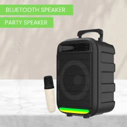 Clairbell Monster (BLUETOOTH TROLLEY SPEAKER) High Bass Sound Quality With Karaoke MicR253 35 W Bluetooth Party Speaker-image-72