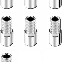 Premium Quality Full Brass CP Extension Nipple 3 Inch, Chrome Finish, Pack of 7 Faucet Nozzle-26