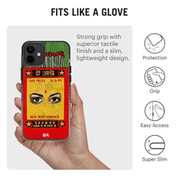 DailyObjects Orange & Yellow Do Aakhein Matchbox Stride iPhone 12 Back Case image 2