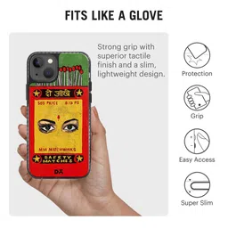 DailyObjects Yellow & Red Printed iPhone 13 Phone Case image 2