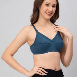 CEE-18 Pack of 3 Full Coverage Maternity Cotton Bras With Anti Microbial Property image 2