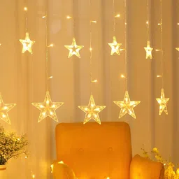 SPARK WORLD Yellow Diya-Shaped String Lights image 2
