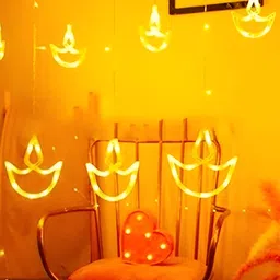 SPARK WORLD Yellow Moon Shape String Lights image 3