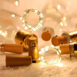 SPARK WORLD Yellow Rice Shaped String Lights image 2