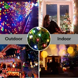 SPARK WORLD Pink & Green LED String Lights image 3