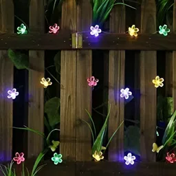 SPARK WORLD Blue Flower-Shaped String Lights image 5