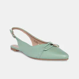 Forever Glam by Pantaloons Pointed Toe Mules With Backstrap image 4