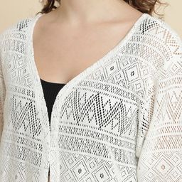 UnaOne Self Design Longline Open Front Shrug image 5