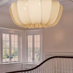 Fos Lighting Off White Textured Contemporary Ceiling Lamp image 5