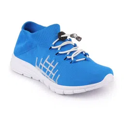 FAUSTO Men Blue Mesh Running Non-Marking Shoes image 2