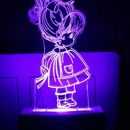 NMII Transparent & White Abstract Shaped Table Lamp image 3