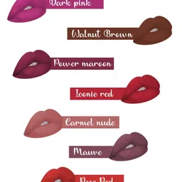 ForSure Set of 2 Power Stay Non Transfer 12Hrs Stay Liquid Lipstick 4 ml each - 09 & 22 image 3