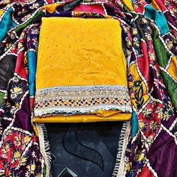 Polyster/Crepe fabric-Chitrarekha Petite Salwar Suits & Dress Materials-image-12