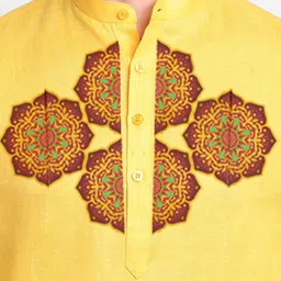 DEVOILER Ethnic Motifs Printed Kurta With Pyjamas image 2