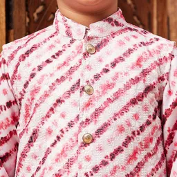 Stylo Bug Boys Ombre Printed Sequinned Kurta with Pyjamas image 5
