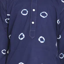 VASTRAMAY Boys Navy Blue Printed Regular Kurta with Pyjamas image 5