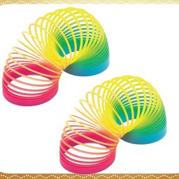 Rainbow Spring Magic Spring Gag Toy for kids (Packof 2pcs)-L633 Slinky Magic Spring Gag Toy-image-85