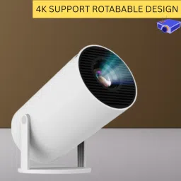Guggu Mini HD Projector for Home 4KSupport With Built-in App Netflix/Prime/YouTubeJ192 (4500 lm / 1 Speaker / Wireless / Remote Controller) Portable Projector-image-93