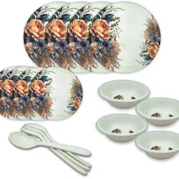 Pack of 16 Melamin Melamine Dinner Set Pack Of 16 Dinner Set-25