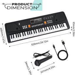zuurvi 61 Keys Musical Keyboard Piano for Kids | Direct DC Power Input | Tones & Record image 3