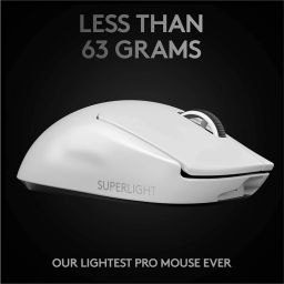 Logitech G PRO X Superlight / Hero 25K Sensor, Adj DPI 25.6K DPI, 5 Programmable Buttons Wireless Ambidextrous OpticalGaming Mousewith Bluetooth image 4