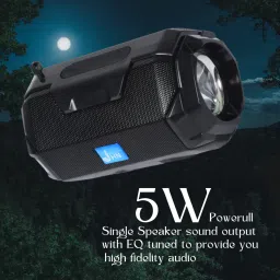 JHN PORTABLE BLUETOOTH SPEAKER Dynamic Thunder Sound with High Bass, Built-In Torch 5 W Bluetooth Speaker image 3