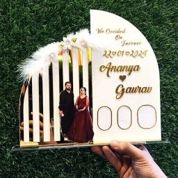 Couple Thumb Impression Gift | Wedding Thumb Print Couple Gift Finger Print 12 inch Wedding Thumb Print, Send Photo on 8989650192 and call for any details)-picture-38