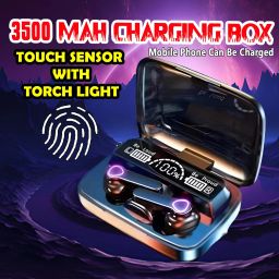 crecro M19 bluetooth earbuds headset wireless earphone 5.3 LED Display M10 Q95 Smart Headphones-12