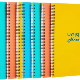 Set of 8 A4 Notebook Spiral Plain 1600 Pages, Each notebook 200 Pages-22