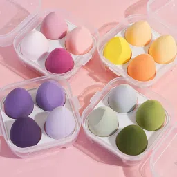 Custom Beauty Sponge Makeup 4pcs Cosmetics Puff With Packaging Box-23