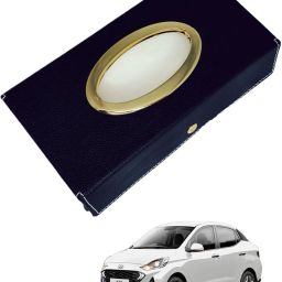 Chrom-Black Tisue Box Leatherete-719 Vehicle Tissue Dispenser-image-94