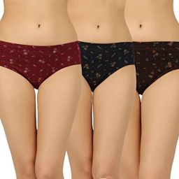 Pack of 3 Women Hipster Multicolor Panty-image-38