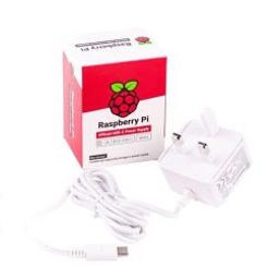 Raspberry Pi Accessory, Raspberry Pi 4 Model B Official PSU, USB-C, 5.1V, 3A, UK Plug, White-15