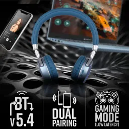 zebronics Zeb-Duke 2, with 60h Backup, BT v5.4, Gaming Mode, ENC, Deep Bass, Dual Pairing Bluetooth Headset image 5