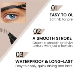 eyurva Waterproof- Microblading Eyebrow Pencil with a Micro-Fork Tip Applicator image 2